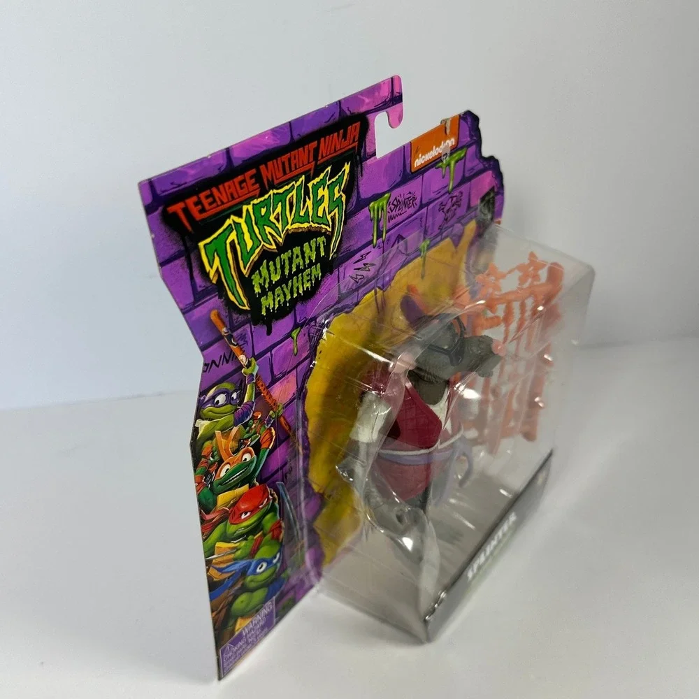Playmates TMNT Mutant Mayhem‎ Splinter Action Figure Kids 4 inch Grey New 83286